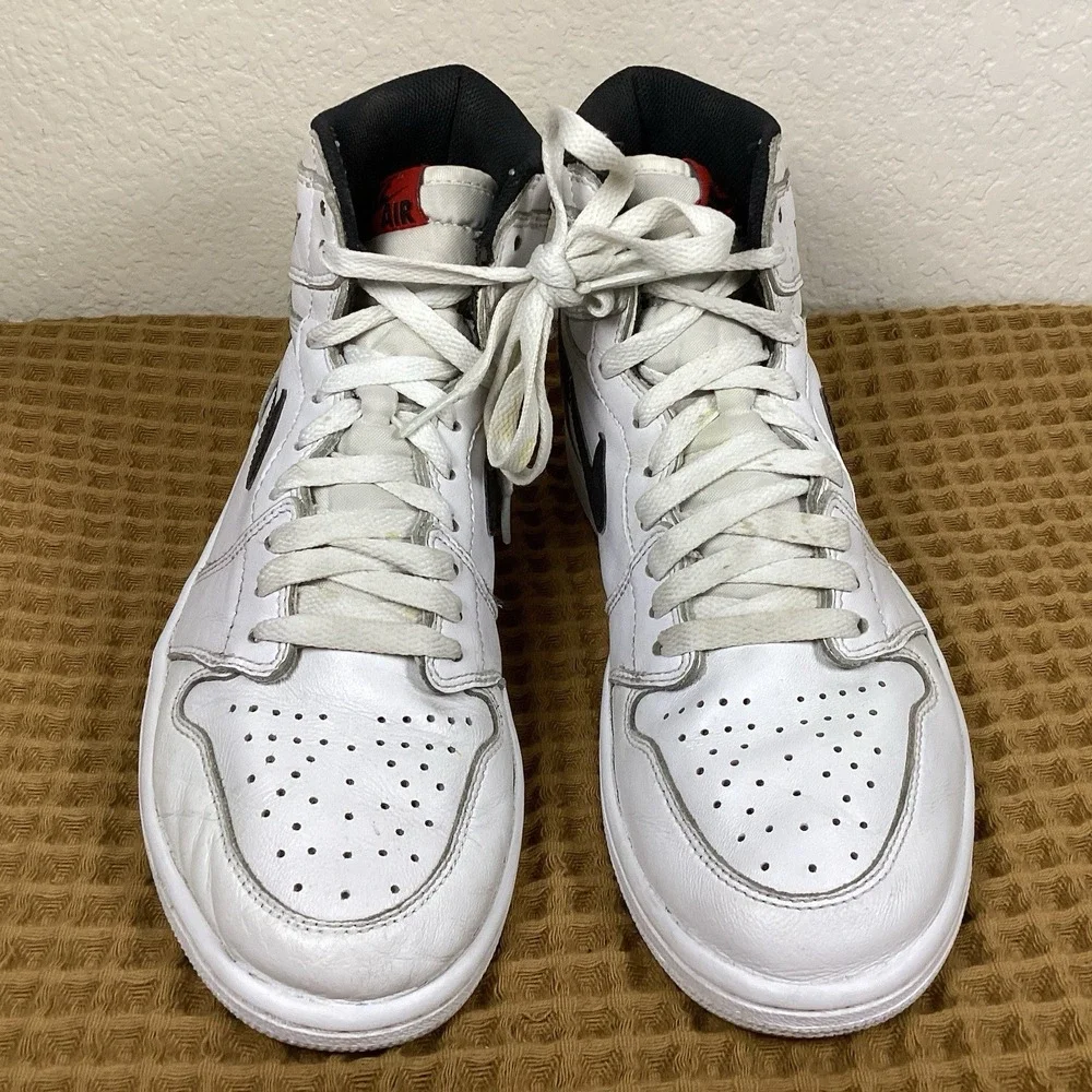 Nike Air Jordan 1 Retro High OG Mens Sz 9 Yin Yang White Black 2016 555088-102